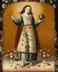 Christuskind mit Leidenssymbolen